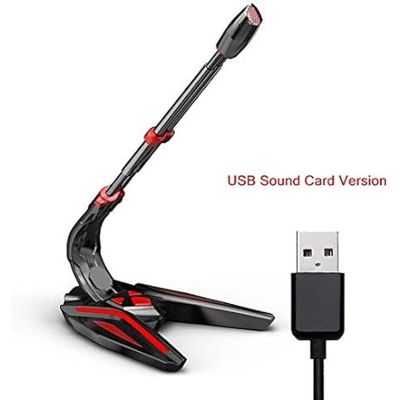 ZSEDP Gaming USB Microphone 3.5mm AUX Output Noise Reduction Phone Call Conference Omnidirectional Condenser Microphone