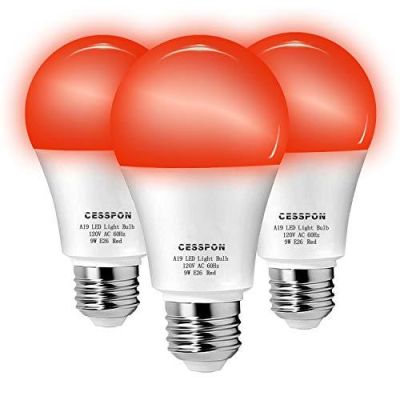 CESSPON LED Red Lights Bulbs - 3 Pack