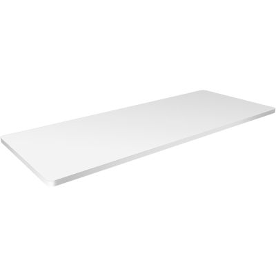Techorbits 60 x 24 Inch Wood Desk Table Top Solid One Piece Wooden Table Top - White