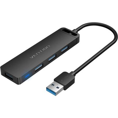 VENTION 4-Port USB 3.0 Hub Ultra-Slim Data USB Splitter