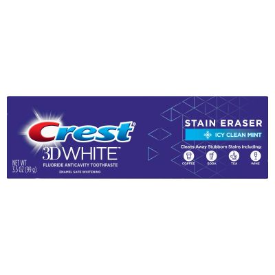 Crest 3D White Whitening Toothpaste Icy Clean Mint 3.5oz - 2 Pack