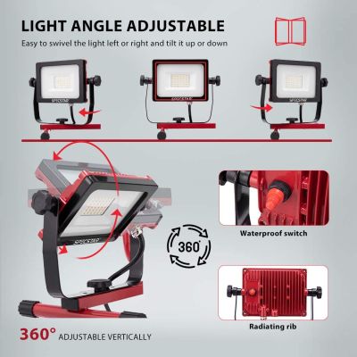 SPECSTAR ‎VH634- 64W 6000 Lumen Dual Head LED Work Lights