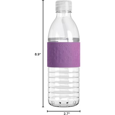 Copco Hydra Sports Water Bottle Non Slip Sleeve BPA Free 16.9 Oz - Purple