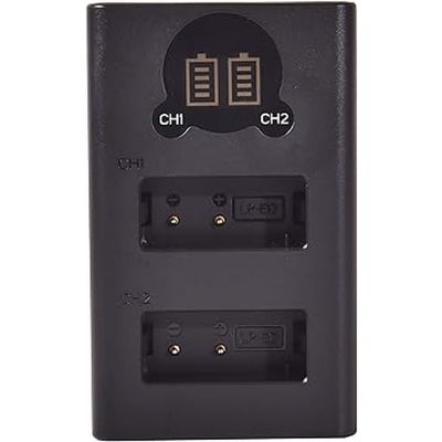 DSTE DLB084  Dual Charger-Replacement for LP-E17 Dual LCD Battery Charger   