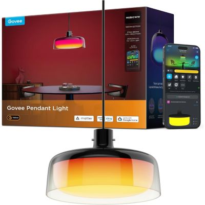 Govee Pendant Light Three-Layer RGBIC Black Hanging Light Fixture  - H60C11F1