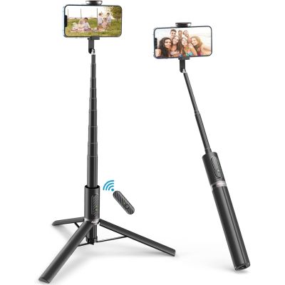 AVOSDER 60'' Selfie Stick & Tripod Stand All in One Extendable Cell Phone Tripod with Bluetooth Remote