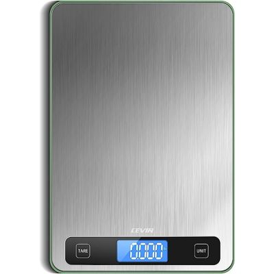 Levin K9H Food Scale 33lb Digital Kitchen Scale-Silver