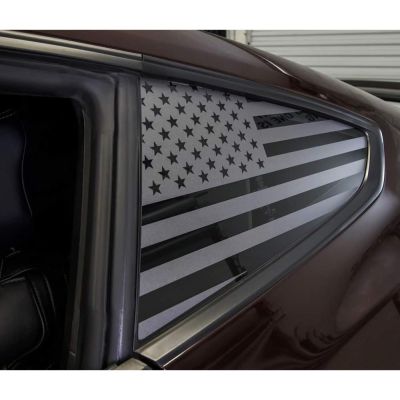 OFFROAD - American Flag Window Decals | Universal Fit | Both Sides (28" x 16)