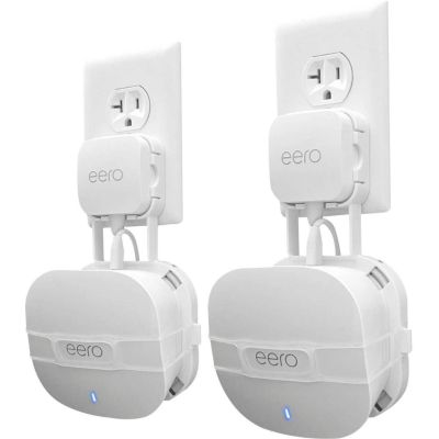 Mount Genie Mount for Amazon eero 6 and Amazon eero Mesh Wi-Fi (2nd Gen) (2-Pack) - White