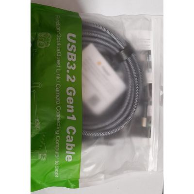 Orzero  USB 3.2 Gen1 Cable 16ft Link Cable For Oculus Quest 2 / 1 Type-C to USB A / USB C 3.2 Charging Cord