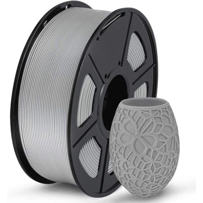 Neatly Wound PLA Filament 1.75mm Dimensional Accuracy +/- 0.02mm-Grey