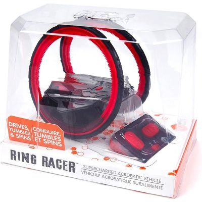 HEXBUG 409-5766 Ring Racer- Self-Stabilizing Rechargeable Remote Control Robot Toys for Kids-Red 