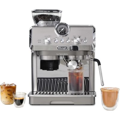 DeLonghi La Specialista Arte Evo Espresso Machine - Compact Cold Brew Coffee Maker with Grinder