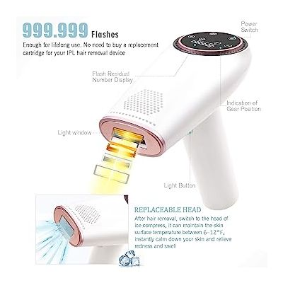 ICE1 Hair Removal for Women and Men Permanent Flashes ICE Cooling