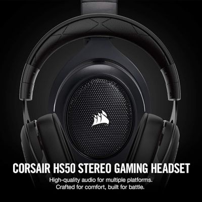 Corsair CA-9011170-NA HS50 Stereo Gaming Headset - Carbon