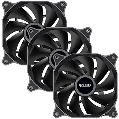 PCCOOLER VS1212LS-ND00-120mm Case Fan 3 Pack Dark Night Series