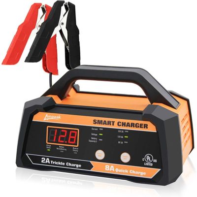 Ampeak 6V 12V Smart Car Battery Charger and Maintainer 2A 8A