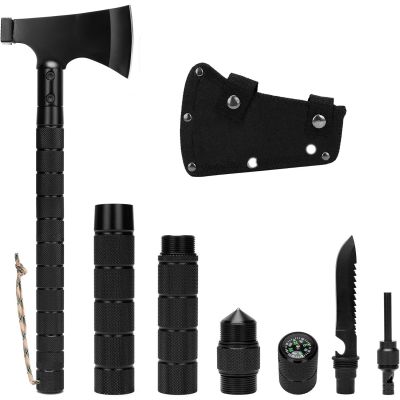 COCD Folding Camping Axe Survival Tomahawk Portable Multi-Tool Kit