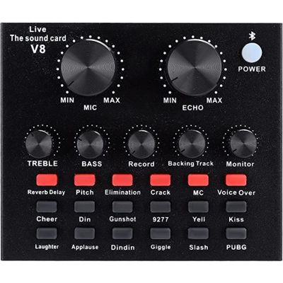 V8 Live Broadcast Sound Card-Bluetooth Volume Adjustment Voice Change