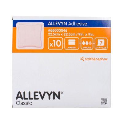 Smith & Nephew Foam Dressing Allevyn Adhesive 9 X 9 Inch Adhesive Square Sterile 