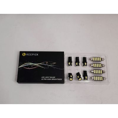Keepick LED Light Bulbs for 12V power supply 10pcs White LED Interior Light