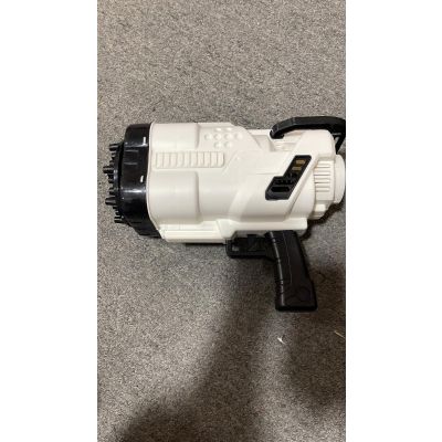 Bubble Gun Automatic Bubble with Lights 44-Hole Gatling Rocket Boom - White/Black