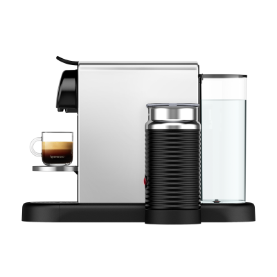Nespresso CitiZ Platinum and Milk Espresso Machine With Frother - Silver