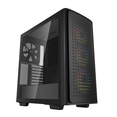 Armoury CK560 Airflow ATX Case with 750W Gold Power Supply 4 x 120mm ARGB Case Fans - Black