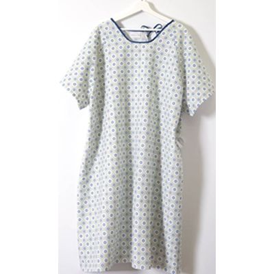 50x68 Gown Harbor & Haven IV Telemetry Side Tie 4.1oz 55ctn/45poly Twill Crest Seafoam - 24 Count