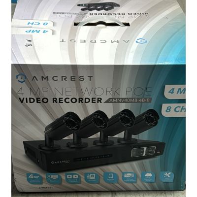 Amcrest HD 1.3-Megapixel (1280 x 960P) 8Ch Network POE Video Security System 