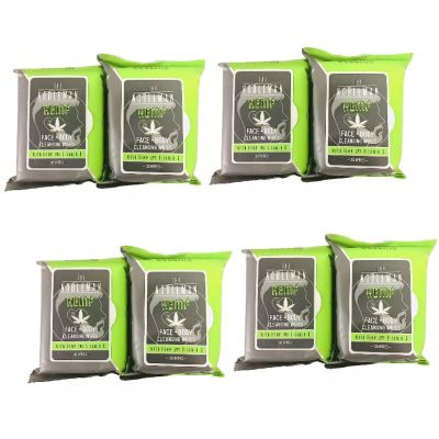 The Nobleman Men's Hemp Face + Body Cleansing Wipes - 8 Pack - 240 Count