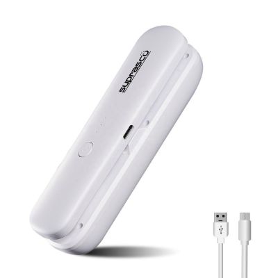 SUPRASCO Mini Rechargeable Bag Sealer Multifunctional Portable food Bag Sealer and Cutter