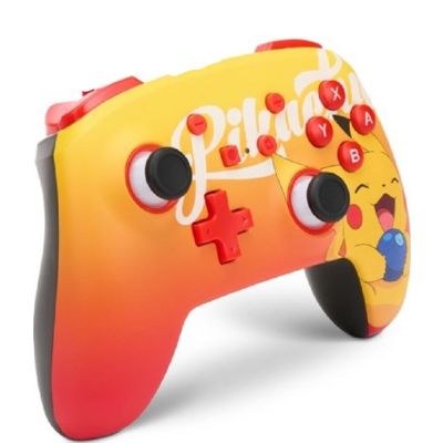 PowerA Oran Berry Pikachu Enhanced Wired Controller For Nintendo Switch