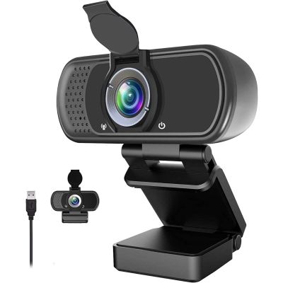 Ziqian 1080P Webcam Live Streaming Web Camera with Stereo Microphone