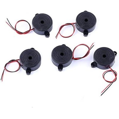 Cylewet 100dB Electronic Buzzer Alarm Sounder Continuous Sound Beep - 5 Pack