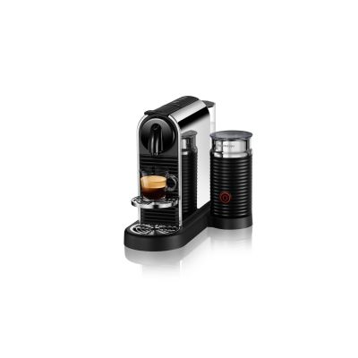 Nespresso CitiZ Platinum and Milk Espresso Machine With Frother - Silver