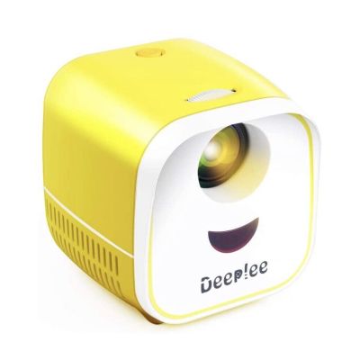 DeepLee L1 Portable Projector for Kids LED LCD Video Projector for Home Theater