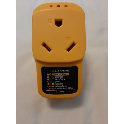 12VOLTS-3750WATTS Circuit Analyzer Yellow