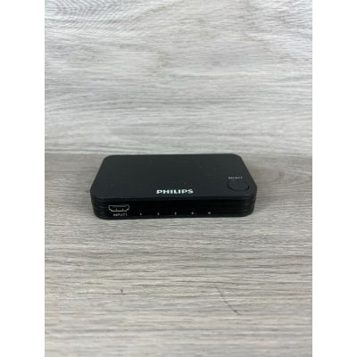 Philips SWV9484B/27 4K UHD 4-Port HDMI 2.0 Switch Box For Smart TV Roku Xbox PS4(No remote)