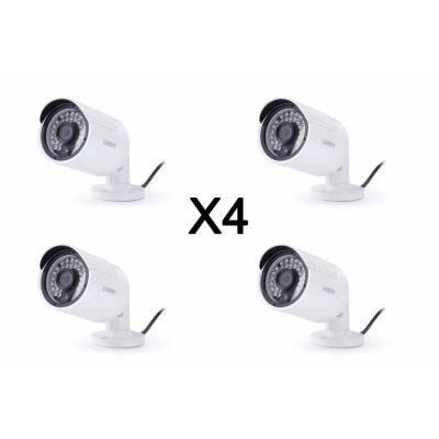 4X Uniden UDVRC66 BNC Bullet Surveillance Cameras