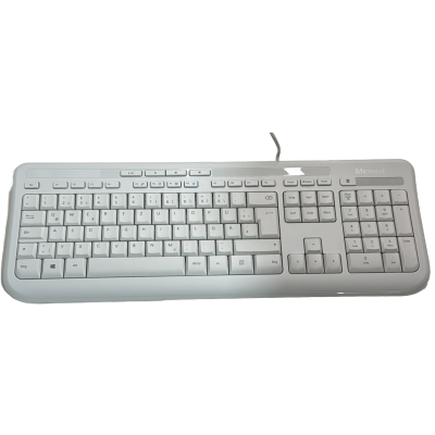 Microsoft 600 Wired Keyboard - QWERTZ - German - White