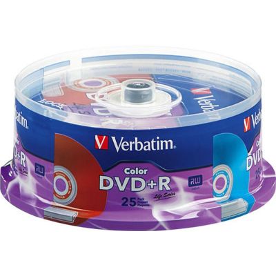 Verbatim 98431 DVD+R Life Series 16X Speed 25 Pack
