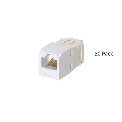 Panduit CJ688TGIW Category-6 8-Wire TG-Style Jack Module - White- 50 PCs