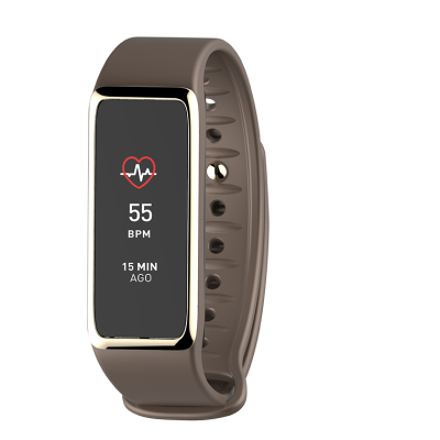 MyKronoz ZeFit3HR Activity Fitness Tracker With Touchscreen - Brown