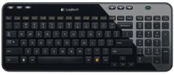 Logitech K360 Wireless Keyboard - Glossy Black