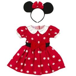 Disney Baby Girls Red White Minnie Mouse Costume - Size 6 Months
