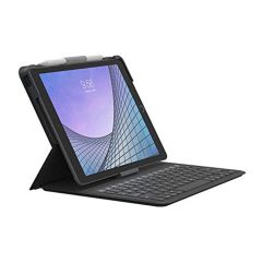 ZAGG - Messenger Folio 2 - Tablet Keyboard & Case for 10.2-inch iPad and 10.5-inch iPad/Air 3 - Black