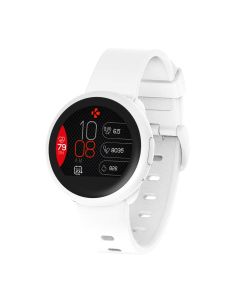 MyKronoz ZeRound3 Lite Smartwatch with Full Round AMOLED Touchscreen - White