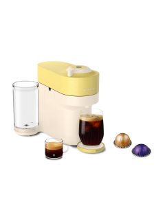 Nespresso Vertuo Pop+ Combination Espresso and Coffee Maker - Pastel Yellow