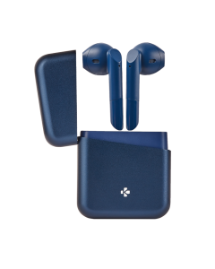 MyKronoz ZeBuds Premium - TWS Wireless Earbuds with Aluminum Charging Case – Navy Blue